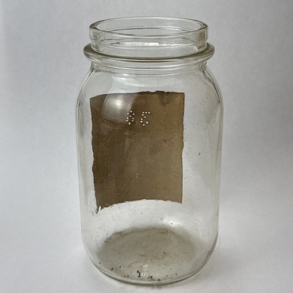 Vintage Everbest Pure Grape Jam Jar Glass 1lb Empty No Lid Glaser Crandell Co